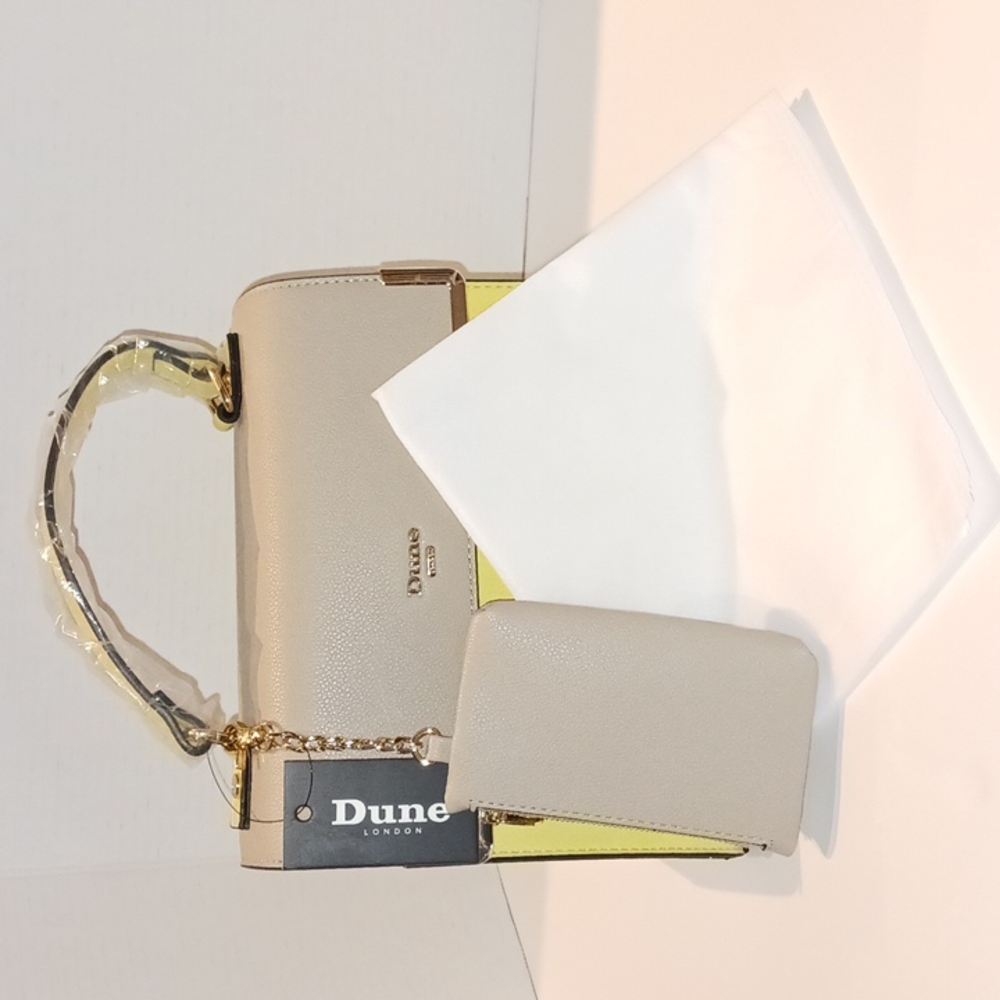 NWT Dune Color Block Satchel - Yellow/Grey! ❤️ - Picture 11 of 12
